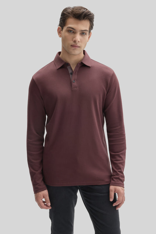 The Barakett Long Sleeve Herringbone Polo | Robert Barakett Special Offer