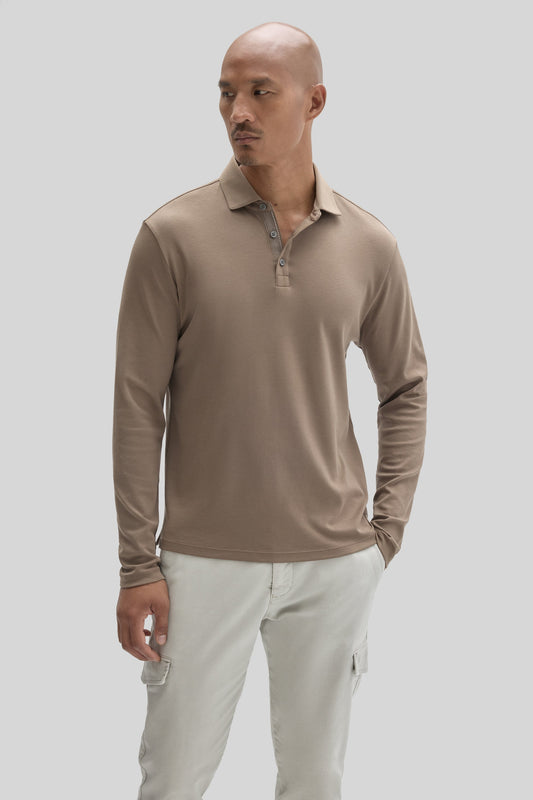The Barakett Long Sleeve Herringbone Polo | Robert Barakett Featured