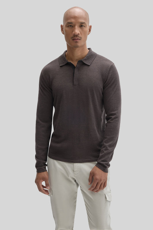 Thomas Long Sleeve Sweater Polo | Robert Barakett Recommended