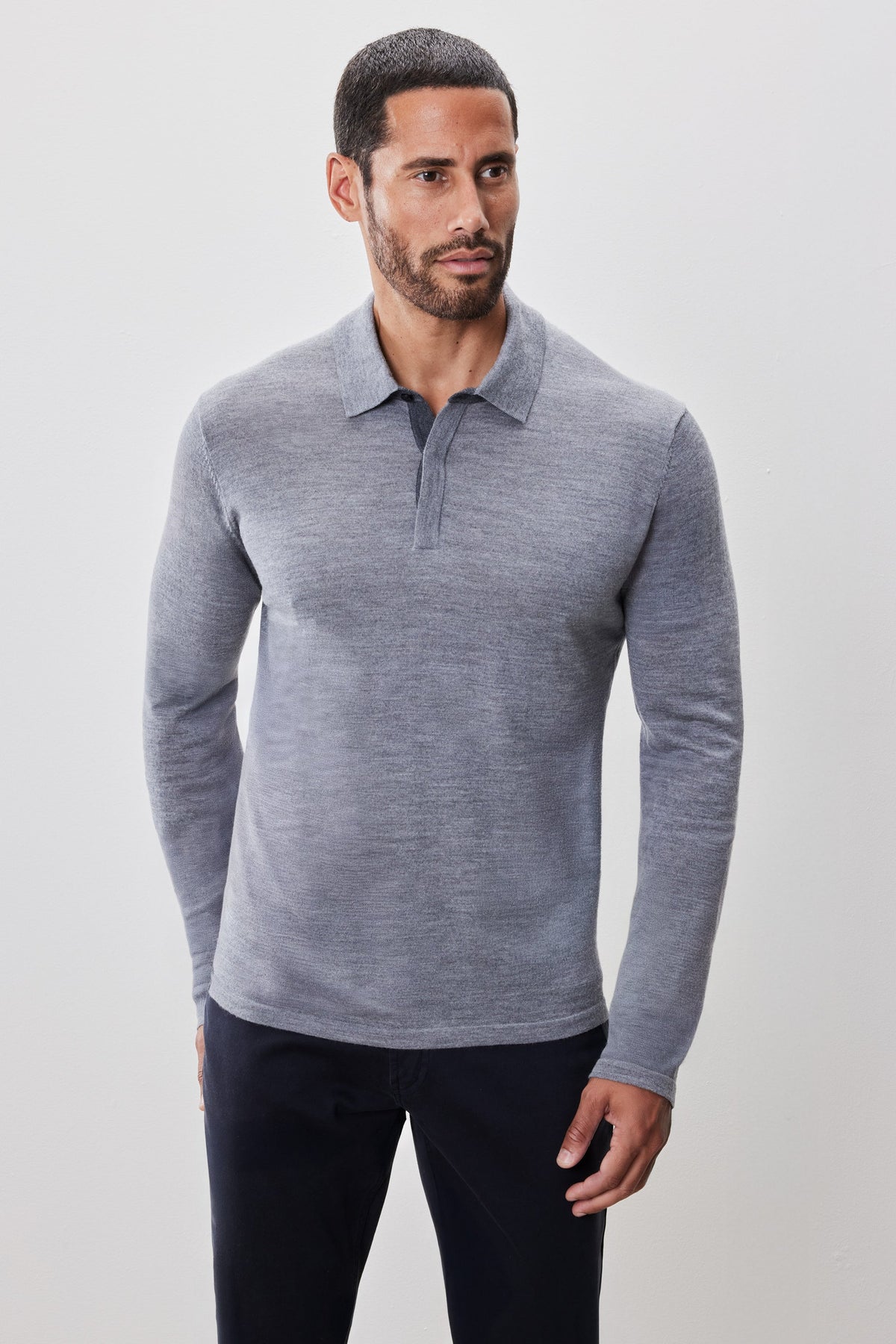 Thomas Long Sleeve Sweater Polo | Robert Barakett Special Offer