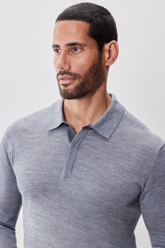 Thomas Long Sleeve Sweater Polo | Robert Barakett Special Offer