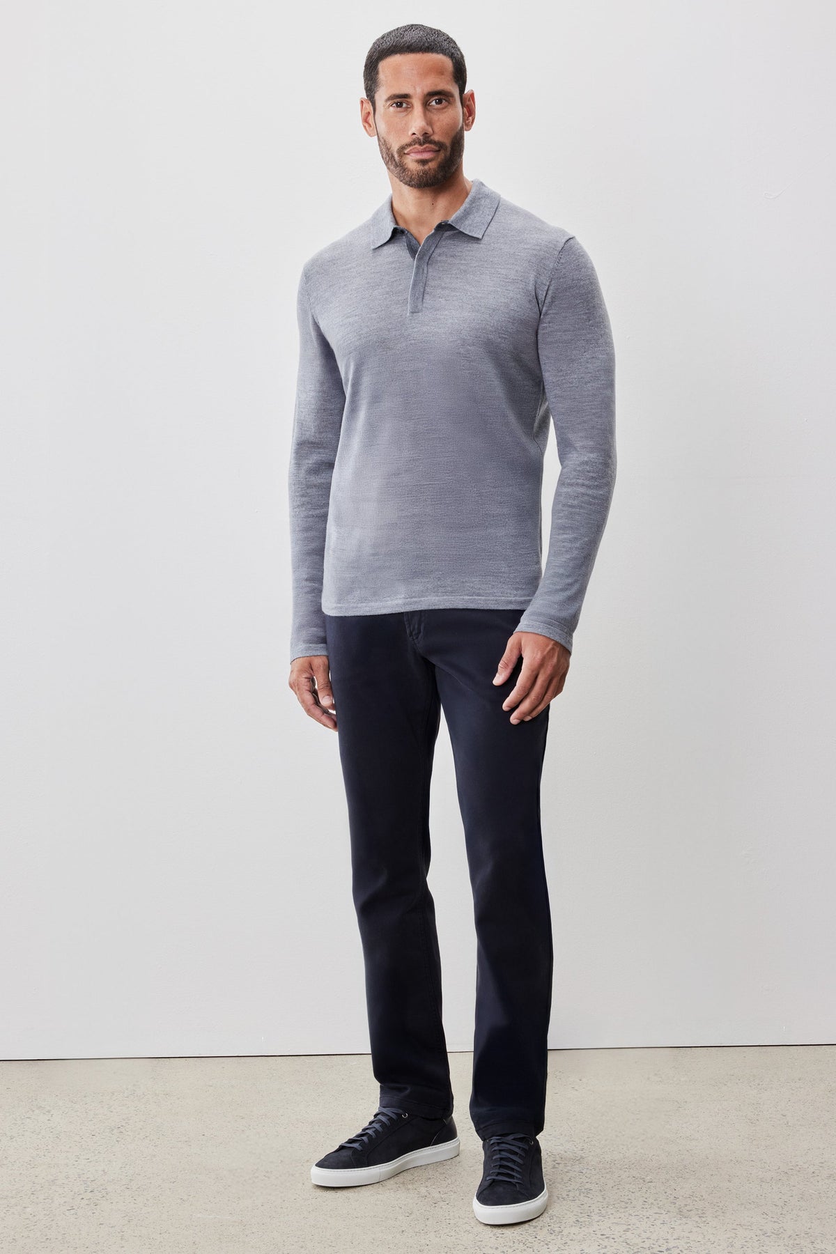 Thomas Long Sleeve Sweater Polo | Robert Barakett Special Offer