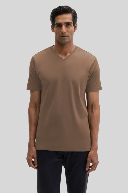Men's Pima Cotton The Barakett V in Pottery | Robert Barakett Trending