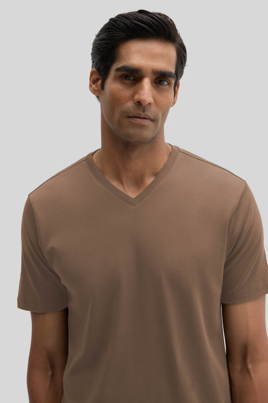 Men's Pima Cotton The Barakett V in Pottery | Robert Barakett Trending